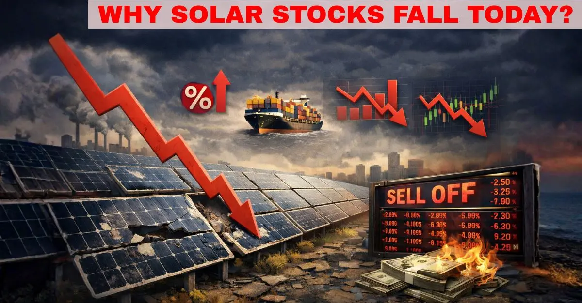 Why are solar stocks falling today?
